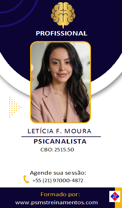 Carteirinha Profissional de Letícia F. Moura